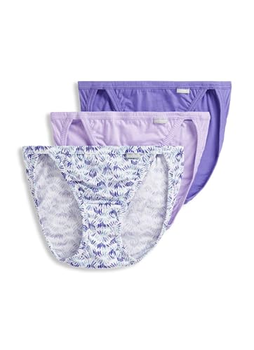 Jockey Damen Unterwäsche Elance String Bikini - 3er Pack, Sheer Lila/Undulating Lila/Lavender Bud, 7 von Jockey