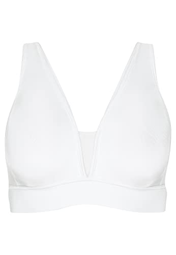 Jockey Forever Fit™ Damen V-Neck Unlined Bra, White, 2X von Jockey