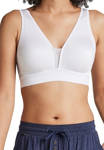Jockey Forever Fit™ Damen V-Neck Unlined Bra, White, 3X von Jockey