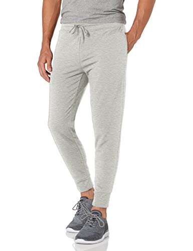 Jockey Herren Active Basic Fleece Jogger Sweatpants Lässige Hose, Light Heather Grey, 36-41 von Jockey