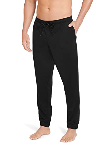 Jockey Herren Active Basic Fleece Jogger Sweatpants Trainingshose, Schwarz, XL von Jockey