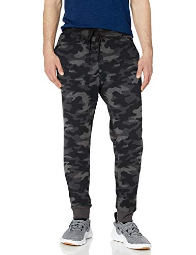 Jockey Herren Active Basic Fleece Jogger Sweatpants Lässige Hose, Schwarz-Camo, Groß von Jockey