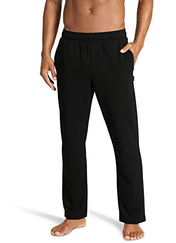 Jockey Herren Active Basic Sweatpants mit geradem Bein Lässige Hose, schwarz, Klein von Jockey