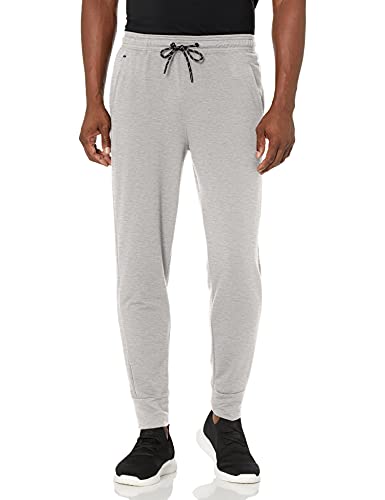 Jockey Herren Loop Terry Jogger Lässige Hose, Hellgrau (Light Grey Heather), 34-37 von Jockey