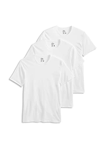Jockey Herren T-Shirts Baumwolle Stretch Rundhals T-Shirt - 3er Pack, Weiß, Mittel von Jockey