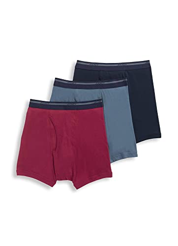 Jockey Herren-Unterwäsche, leicht, klassisch, 12,7 cm, 3er-Pack, True Navy/Iron Grey/Spanish Wine, Small von Jockey