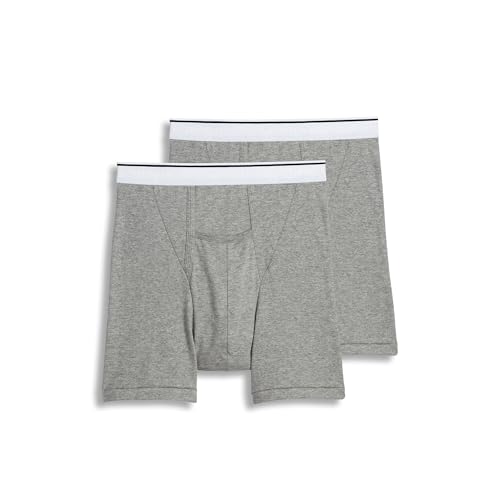 Jockey Herren Unterwäsche Beutel 12,7 cm Boxershorts – 2er-Pack, Grau meliert, Large Jockey Herren Unterwäsche Beutel 12,7 cm Boxershorts – 2er-Pack, Grau meliert, Large von Jockey