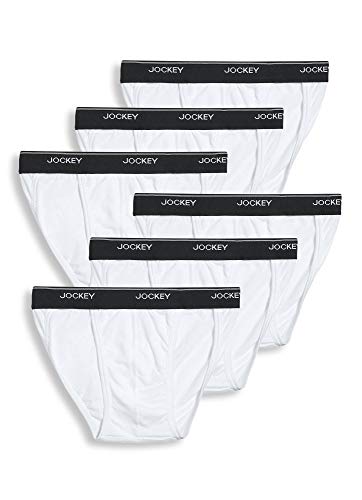 Jockey Herren Unterwäsche Elance String Bikini – 6er-Pack, Weiss/opulenter Garten, X-Large von Jockey