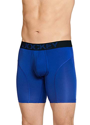 Jockey Herren Unterwäsche RapidCool 22,9 cm Boxershorts, leuchtendes Blau, Large von Jockey