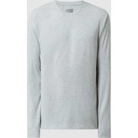 Jockey Longsleeve aus Baumwolle in Mittelgrau Melange, Größe L von Jockey