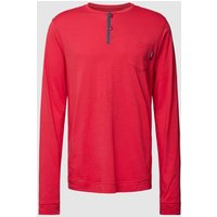 Jockey Longsleeve mit kurzer Knopfleiste Modell 'Night & Day' in Rot, Größe S von Jockey