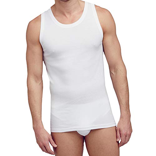 Jockey Luxury Cotton A-Shirt in Weiß, Größe XX-Large von Jockey
