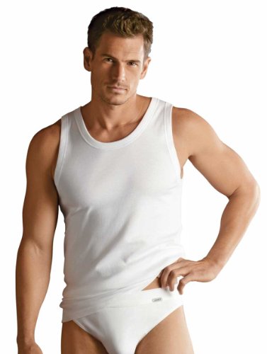 Jockey Luxury Cotton Sleeveless Shirt in Weiß von Jockey