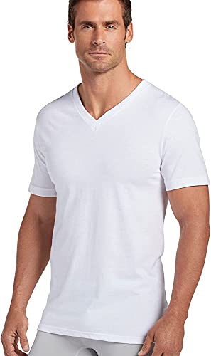 Jockey Men's 6-Pack Value StayNew V-Neck Tees (Medium) White von Jockey