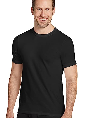 Jockey Men's T-Shirts Big Man Classic Crew Neck - 2 Pack, black, 6XL von Jockey