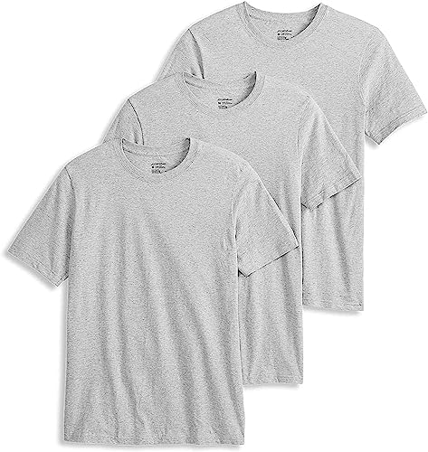 Jockey Men's T-Shirts Classic Crew Neck T-Shirt - 3 Pack, Grey Heather, L von Jockey