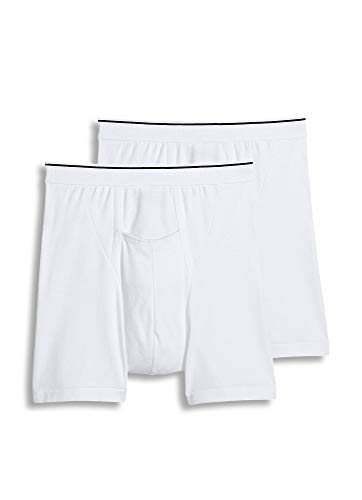 Jockey Men's Underwear Big Man Pouch Boxer Brief - 2 Pack, White, 5XL von Jockey