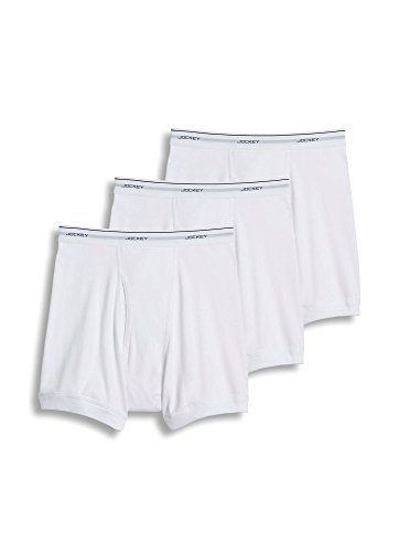 Jockey Men's Underwear Classic Boxer Brief - 3 Pack, diamond white, XL von Jockey