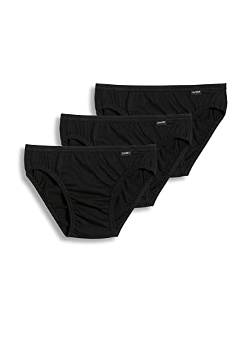 Jockey Men's Underwear Elance Bikini - 3 Pack, Black, Large von Jockey