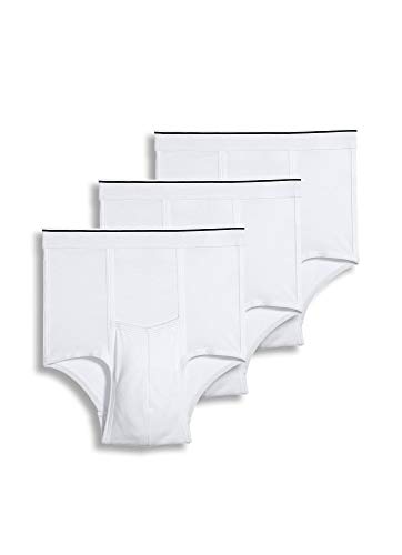 Jockey Men's Underwear Pouch Brief - 3 Pack, White, XL von Jockey