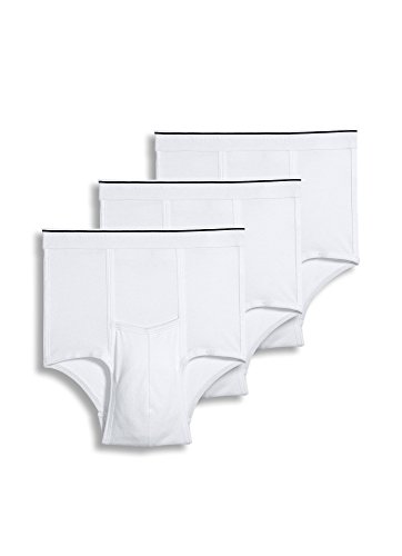 Jockey Men's Underwear Pouch Brief - 3 Pack, white, M von Jockey