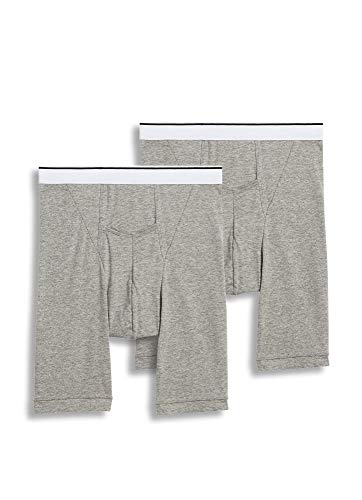 Jockey Men's Underwear Pouch Midway Brief - 2 Pack, Grey Heather, XL von Jockey