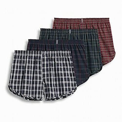 Jockey Men's Underwear Tapered Boxer - 4 Pack, Tartans, L von Jockey