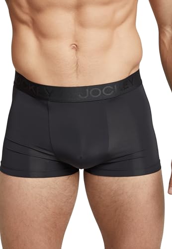 Jockey Microfiber Air Short Trunk 2er Pack,Schwarz,XL von Jockey