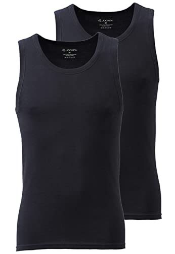 Jockey Modern Classic A-Shirt 2er-Pack in Schwarz, Größe XXX-Large von Jockey