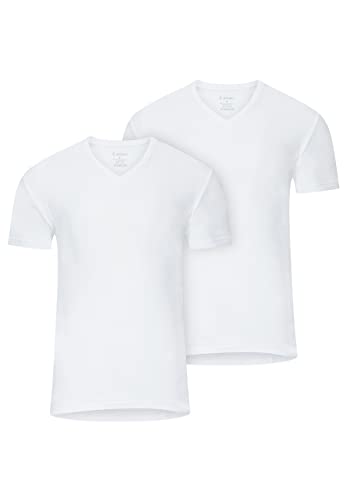 Jockey Modern Classic V-Neck Shirt 2er-Pack in Weiß, Größe XXX-Large von Jockey