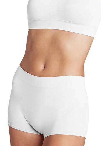 Jockey® Damen Modern Micro Seamfree® Boyshort, White, XL von Jockey