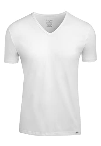 Jockey Modern Stretch V-Neck Shirt in Weiß, Größe L von Jockey