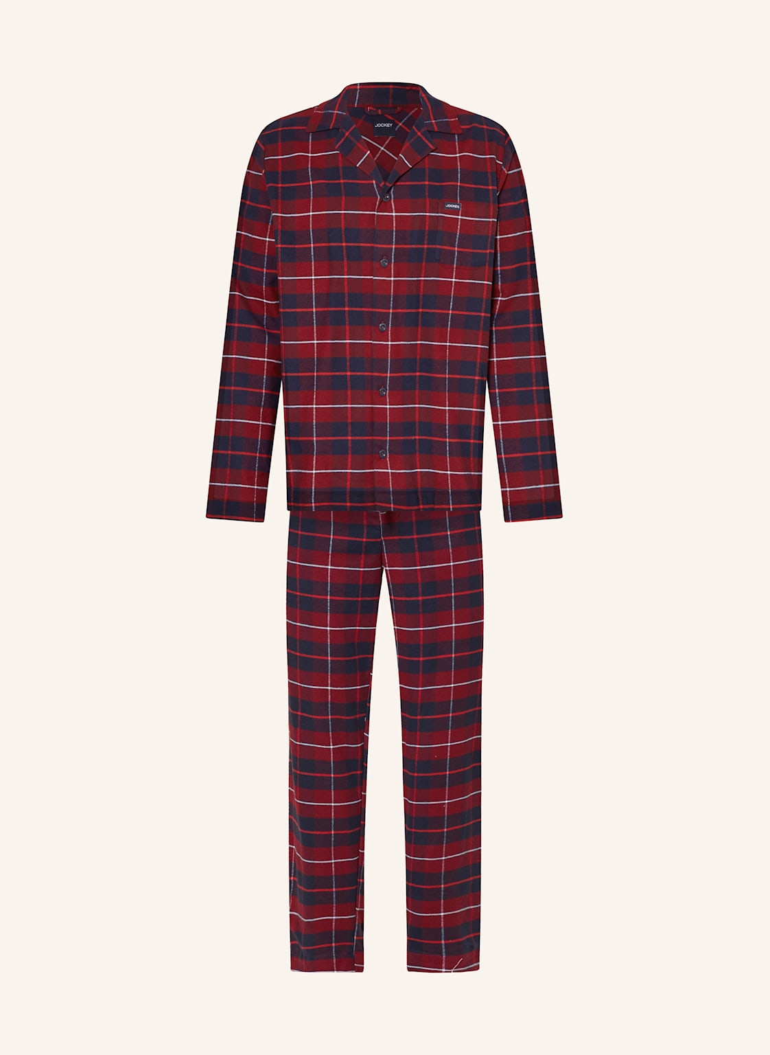 Jockey Schlafanzug Everyday Aus Flanell rot Jockey Schlafanzug Everyday Aus Flanell rot von Jockey