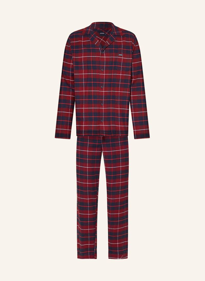 Jockey Schlafanzug Everyday Aus Flanell rot Jockey Schlafanzug Everyday Aus Flanell rot von Jockey