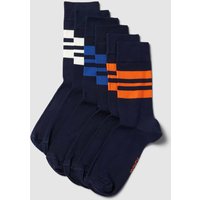 Jockey Socken im 6er-Pack mit Kontraststreifen in Marine, Größe 39/42 von Jockey