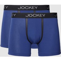 Jockey Trunks in unifarbenem Design in Dunkelblau, Größe S von Jockey