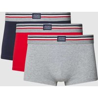 Jockey Trunks mit Logo-Detail im 3er-Pack in Rot, Größe XXL von Jockey