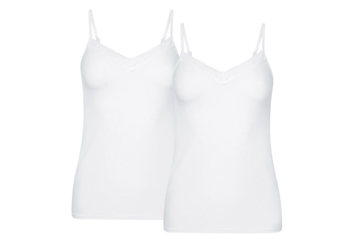 Jockey Unterhemd Soft Stretch Lace (2er Pack) in lockerer Passform von Jockey