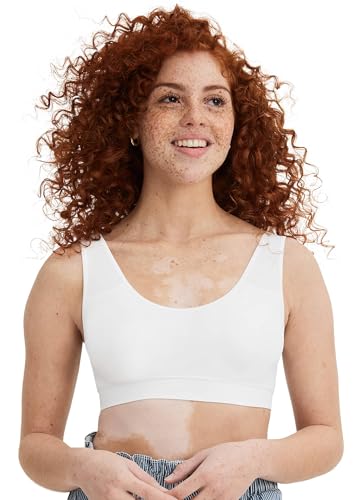 Jockey Women's Tops Modern Micro Seamfree Bralette, White, L von Jockey