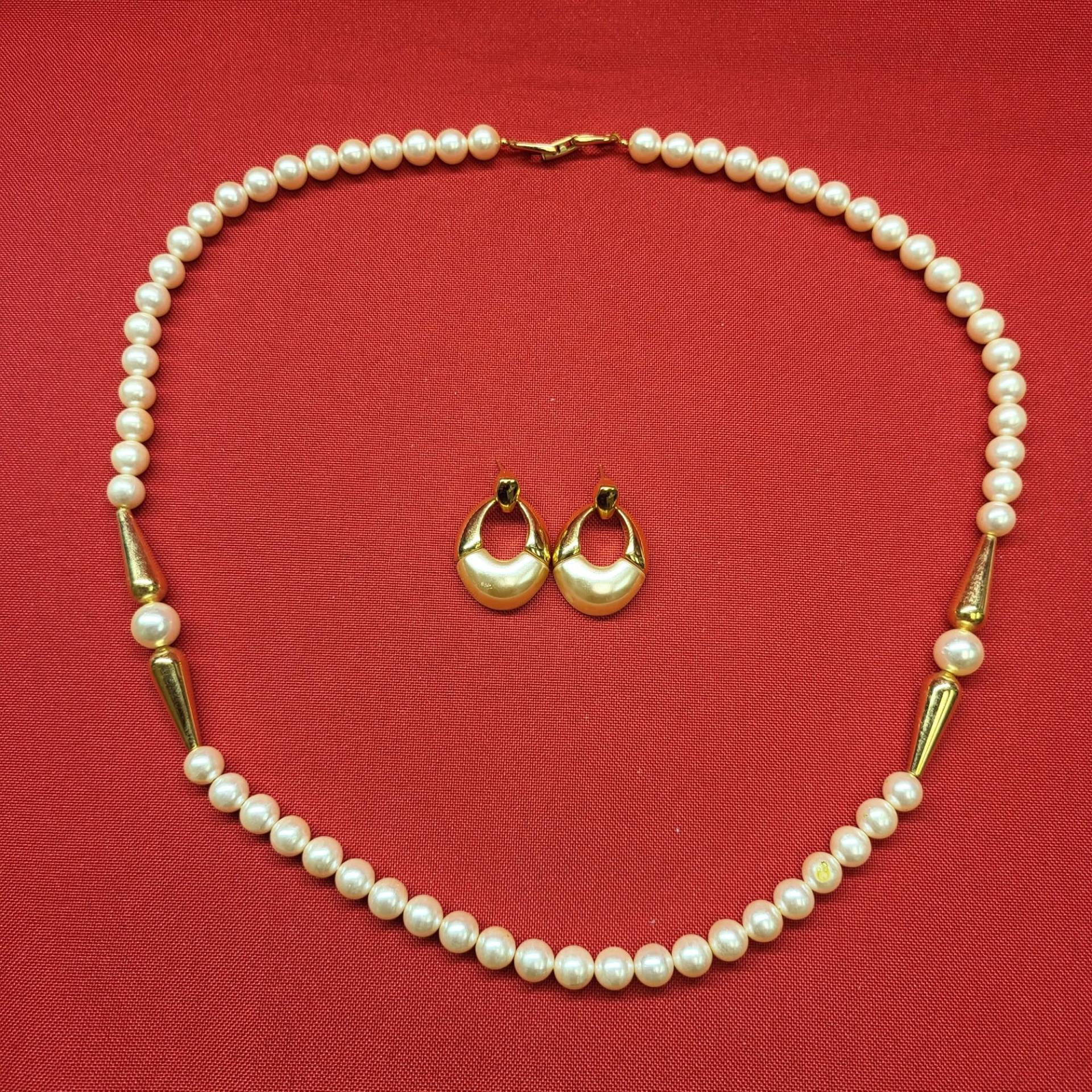 Vtg Napier Perlenkette & Ohrringe Set von JodamelTreasures