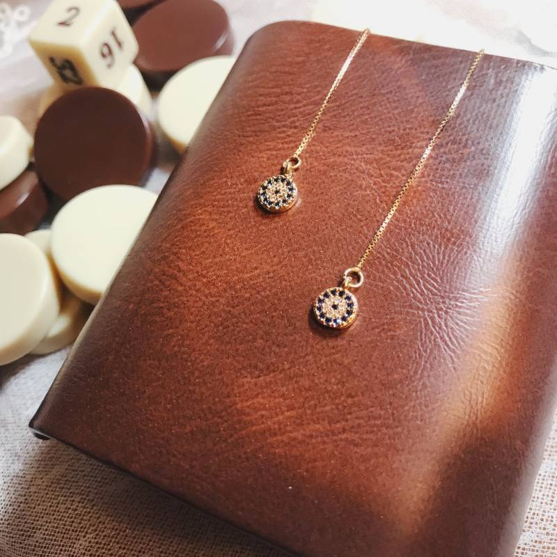 Evil Eye Ohrringe Vergoldet 14K Mit Zirkonias Und Spinellsteinen Evil Eye Ohrringe Vergoldet 14K Mit Zirkonias Und Spinellsteinen von JodiisJewels
