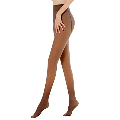 Jodimitty Strumpfhose Damen Thermo Leggings Plüschstrümpfe Beine Gefälschte Strumpfhose Verdickte Fleece Leggings Blickdicht Feinstrumpfhose Pantyhose Plüschstrümpfe von Jodimitty