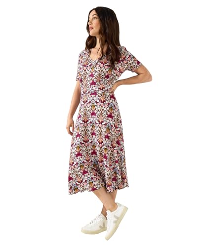 Joe Browns Damen 2-in-1 Floral Print Radiant Reversible Jersey Dress Kleid, Pflaume, 42 Joe Browns Damen 2-in-1 Floral Print Radiant Reversible Jersey Dress Kleid, Pflaume, 42 von Joe Browns