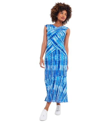 Joe Browns Damen Asymmetric Bodycon Mesh Dress with Fluted Sleeves Kleid, blau, 40 Joe Browns Damen Asymmetric Bodycon Mesh Dress with Fluted Sleeves Kleid, blau, 40 von Joe Browns