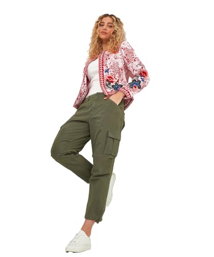 Joe Browns Damen Cargohose mit lockerer Passform Lässige Hose, Khaki, 44 von Joe Browns