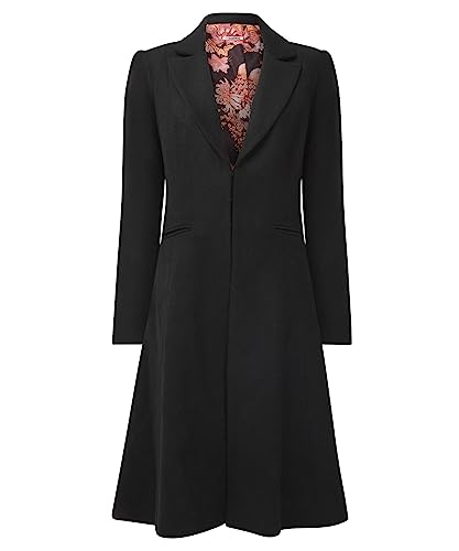 Joe Browns Damen Classic Black Long Sleeve Coat, 42 von Joe Browns