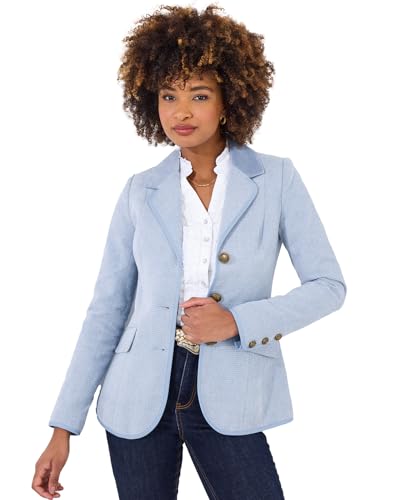 Joe Browns Damen Collared Button Detail Jacket Jacke, blau, 38 von Joe Browns