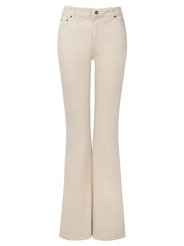 Joe Browns Damen Essentials Ecru High Waisted Bootcut Flared Jeans, Natur, 40 von Joe Browns