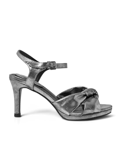 Joe Browns Damen Glitzy Metallic Knot Front Heels Pumps, Silber, 35.5 EU von Joe Browns