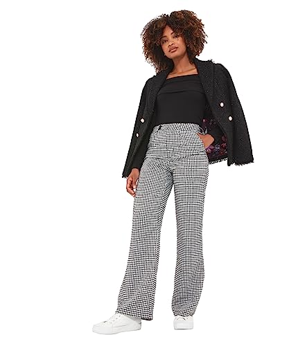 Joe Browns Damen Klassische Dogtooth weitem Bein Lässige Hose, schwarz/weiß, 44 von Joe Browns